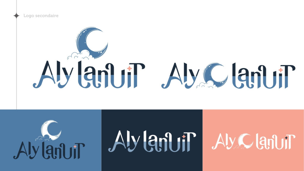 Aly Lanuit logo déclinaison